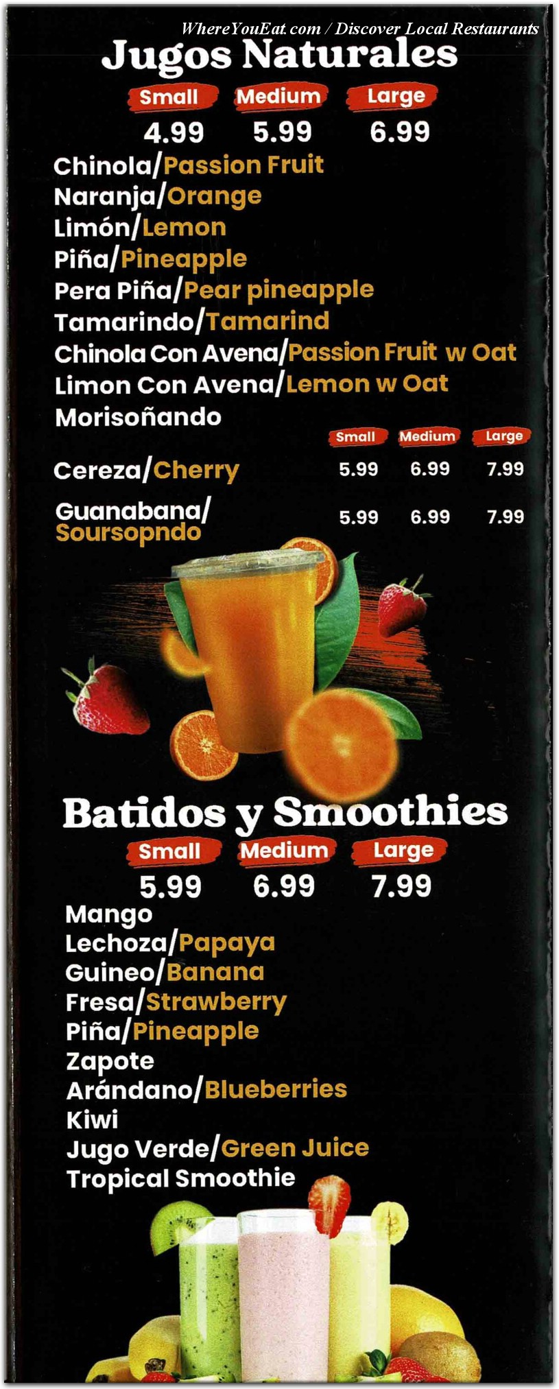 menu image