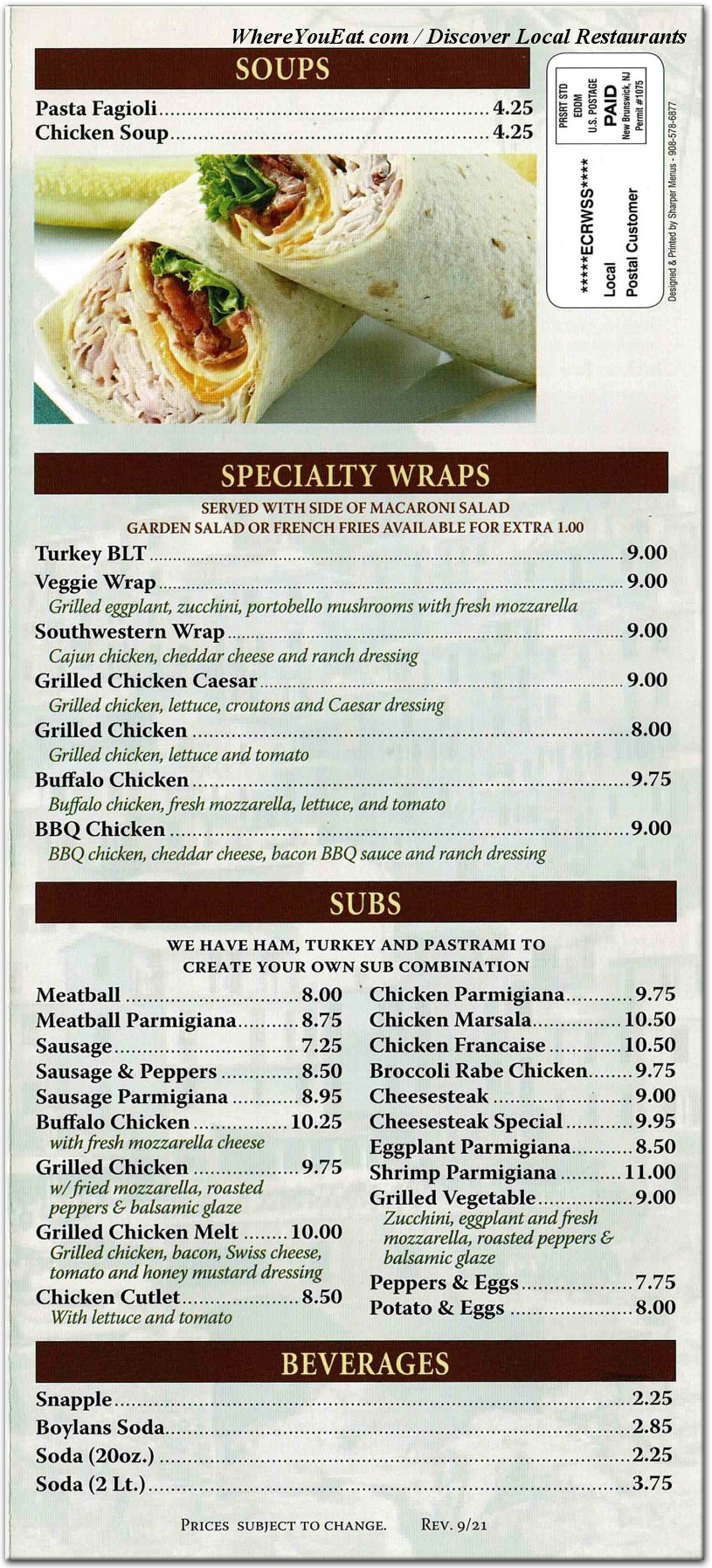 menu image