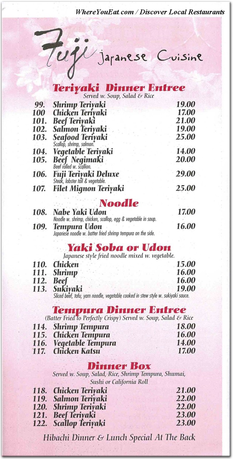 menu image