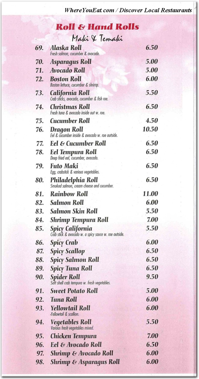 menu image