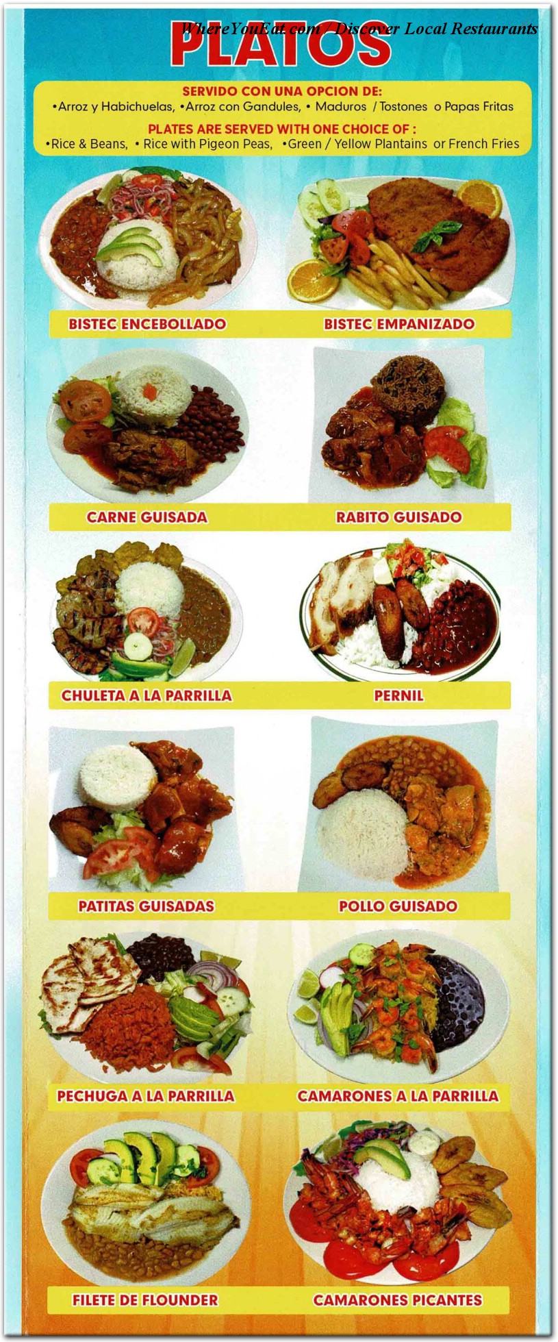 menu image