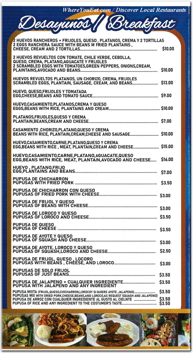 menu image