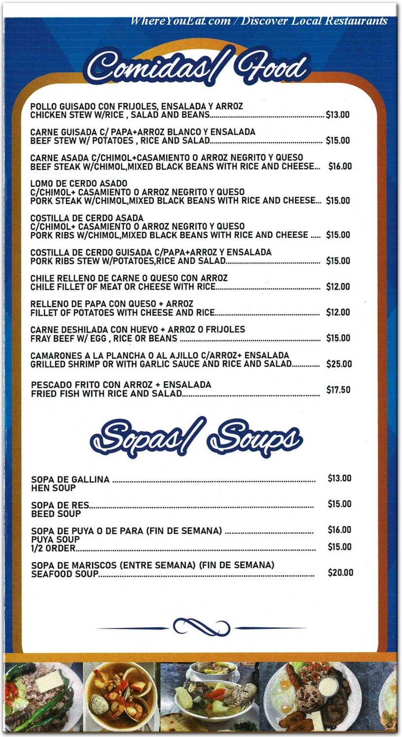 menu image