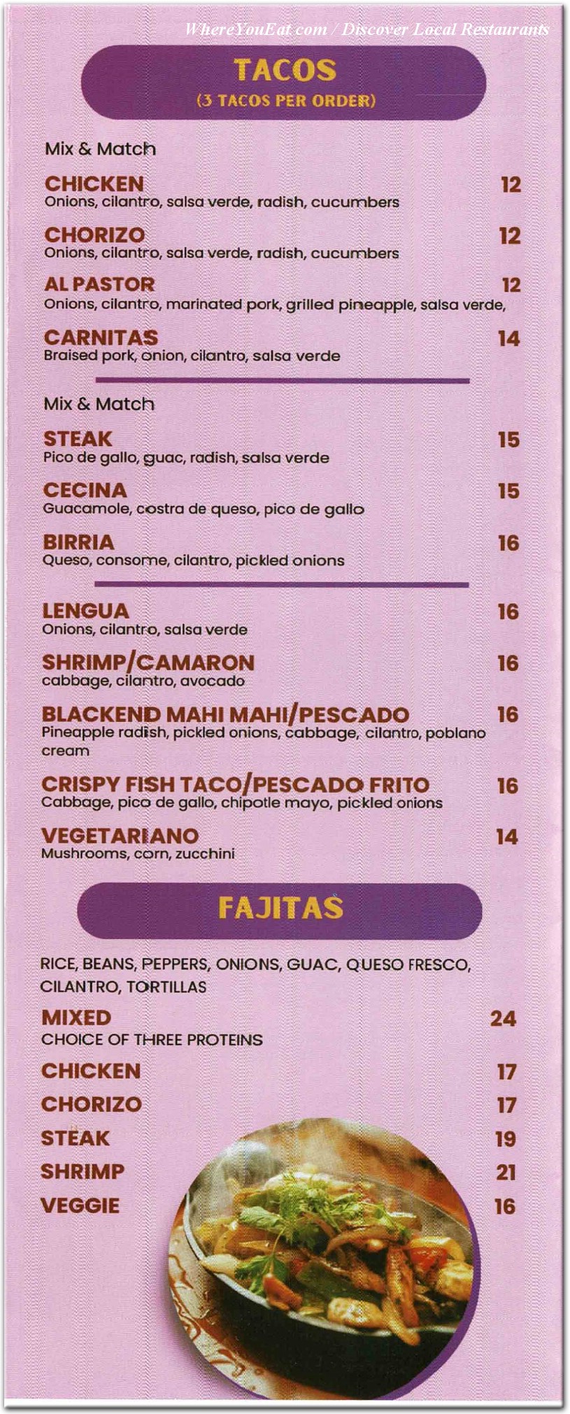 menu image