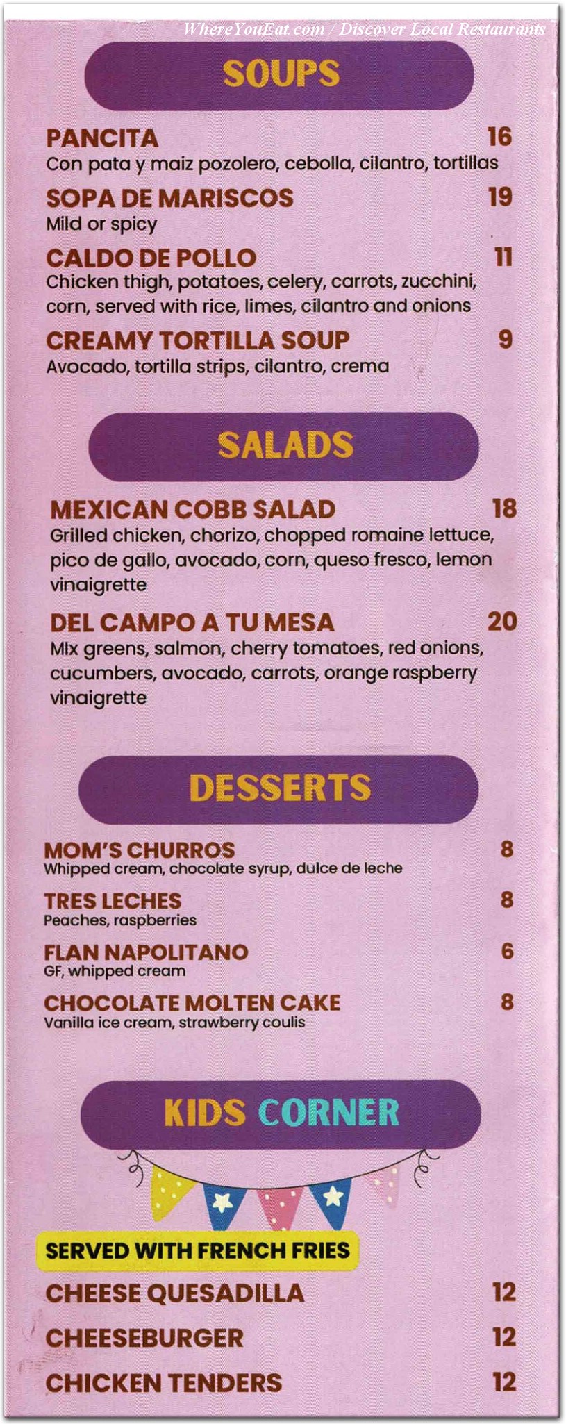 menu image