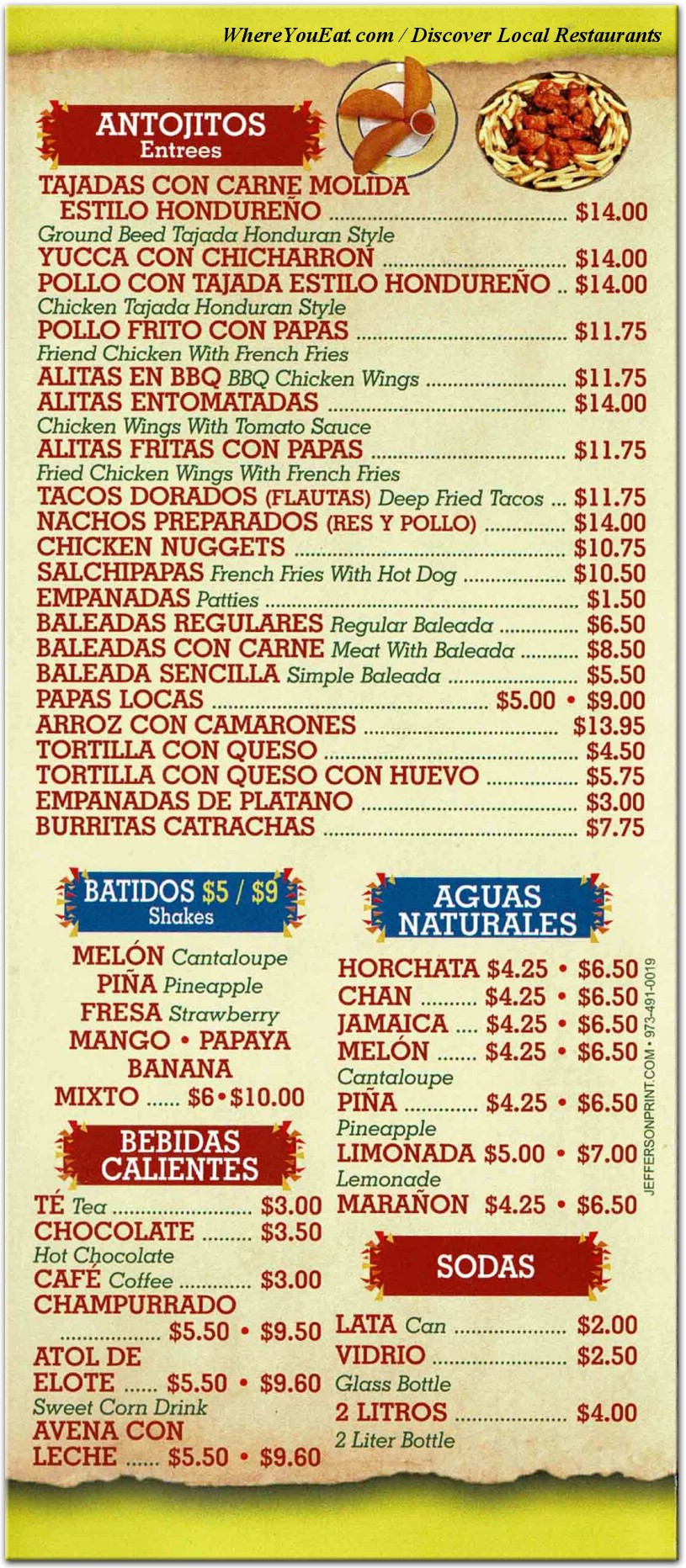 menu image