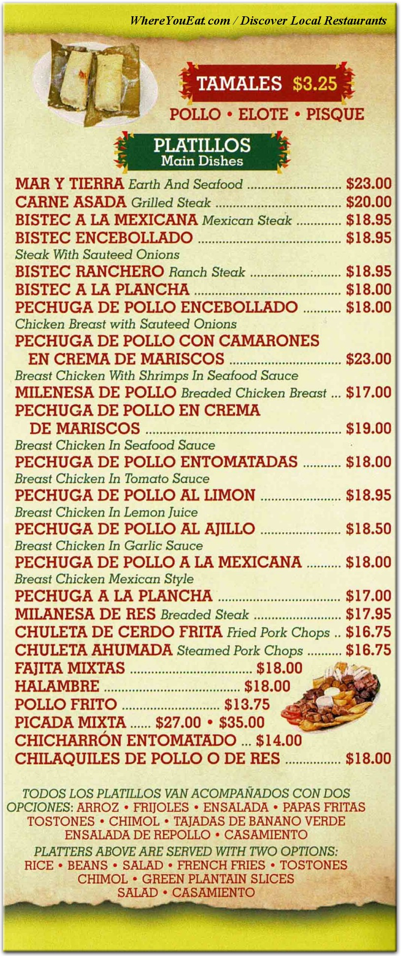 menu image