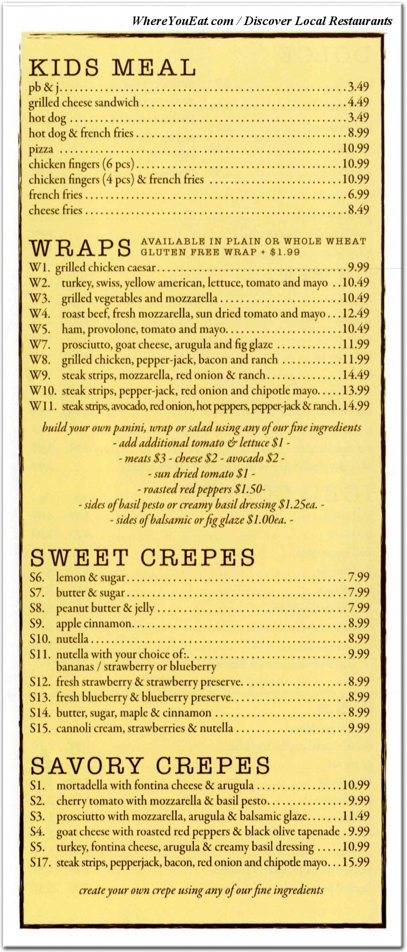 menu image