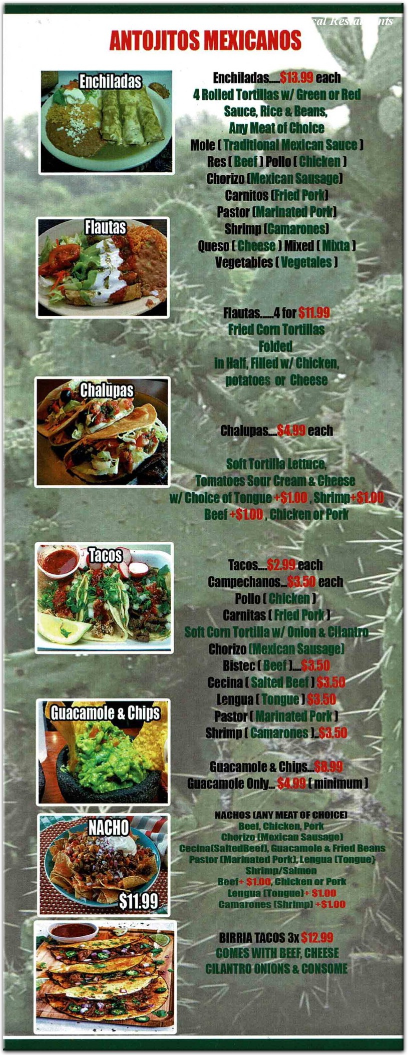 menu image