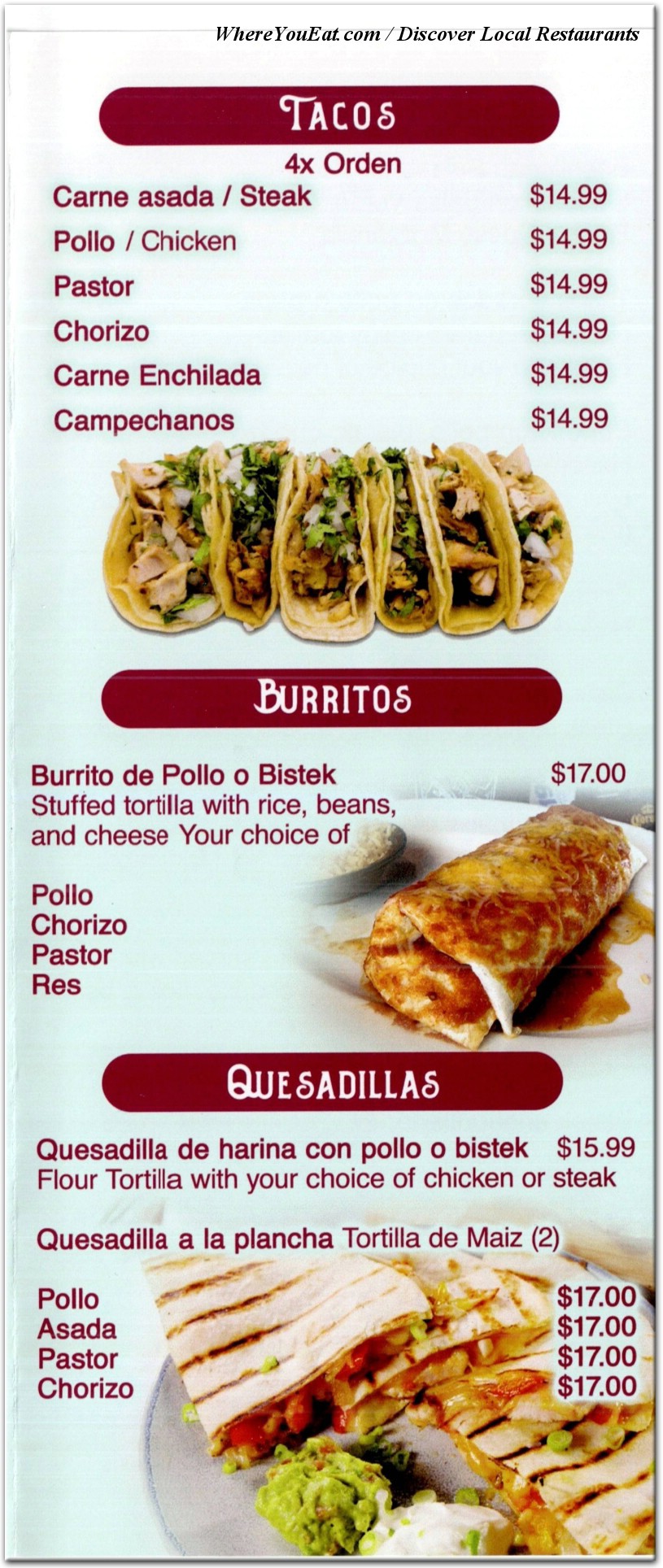 menu image