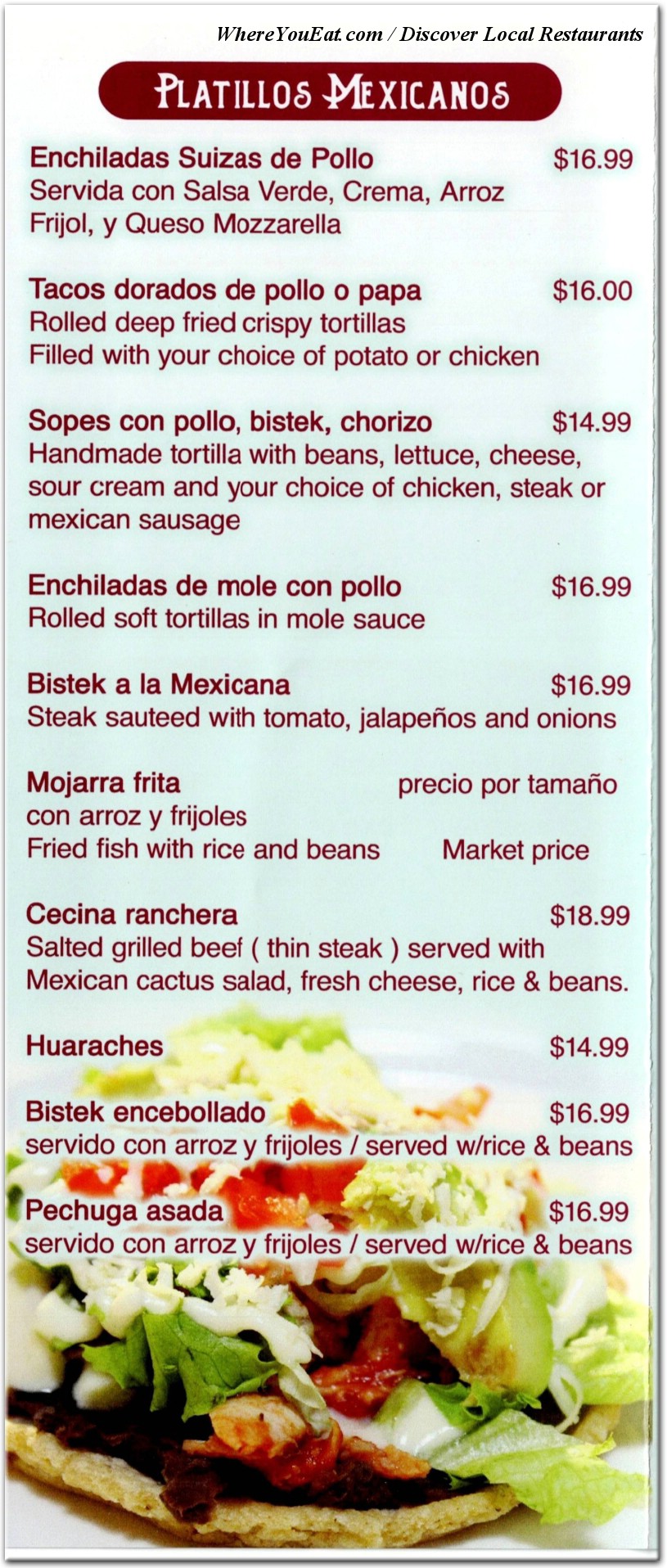 menu image