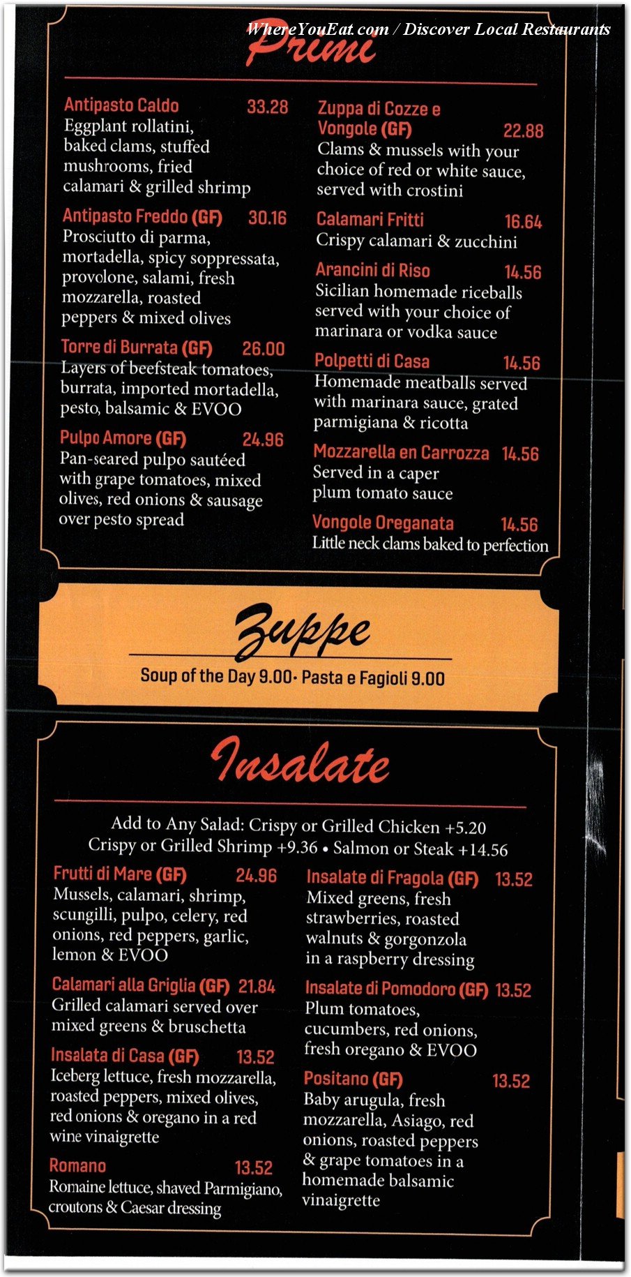 menu image