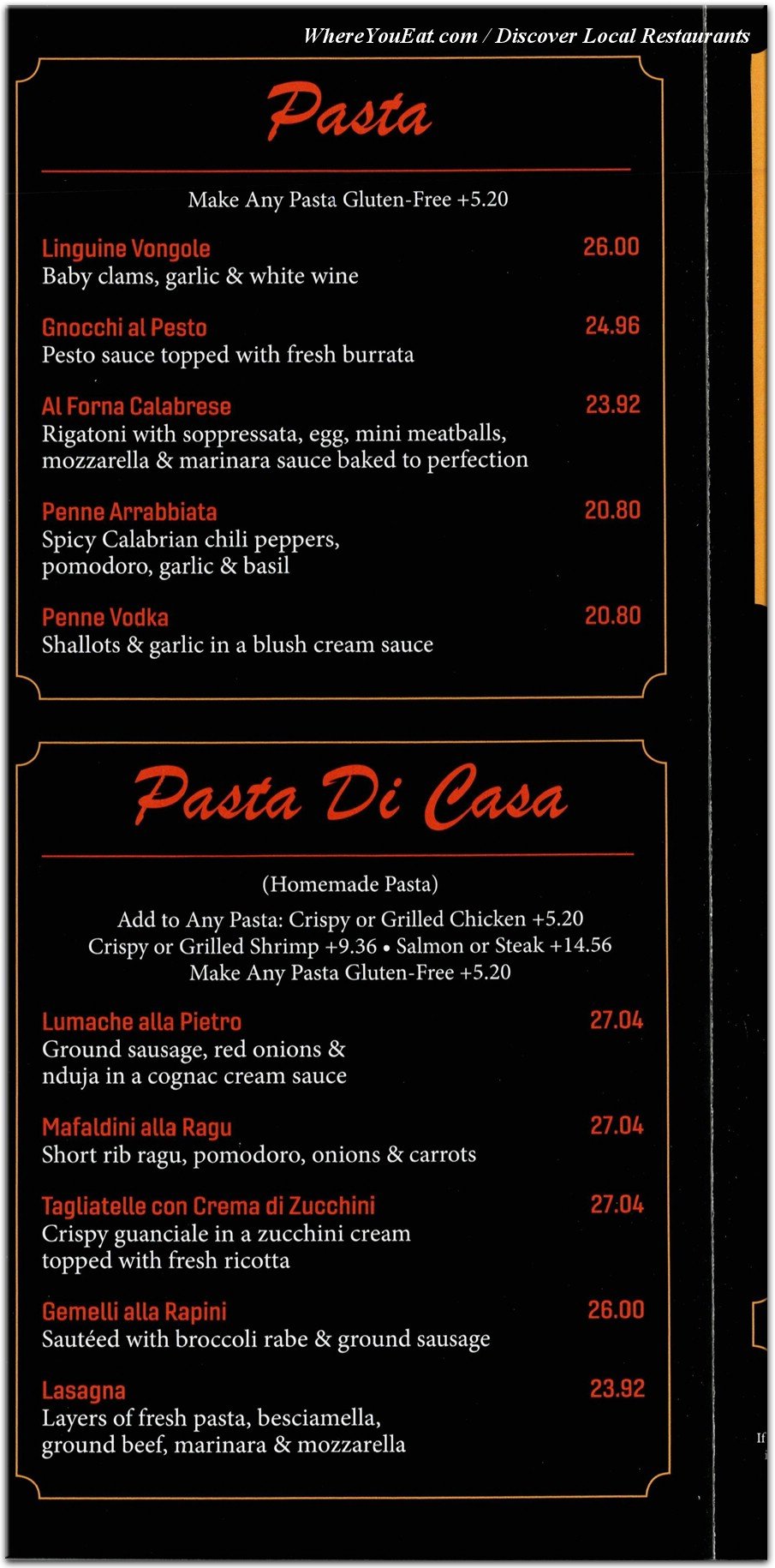 menu image
