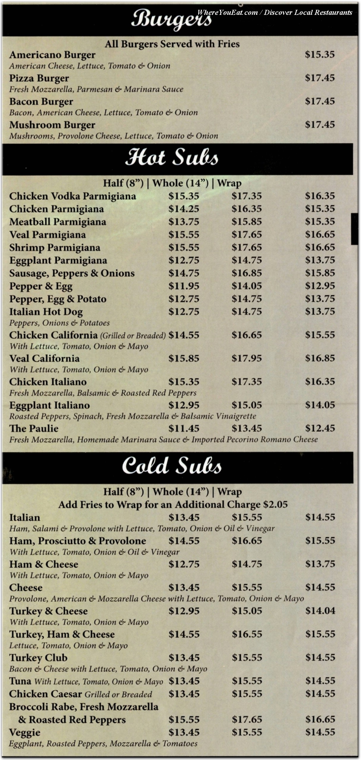 menu image