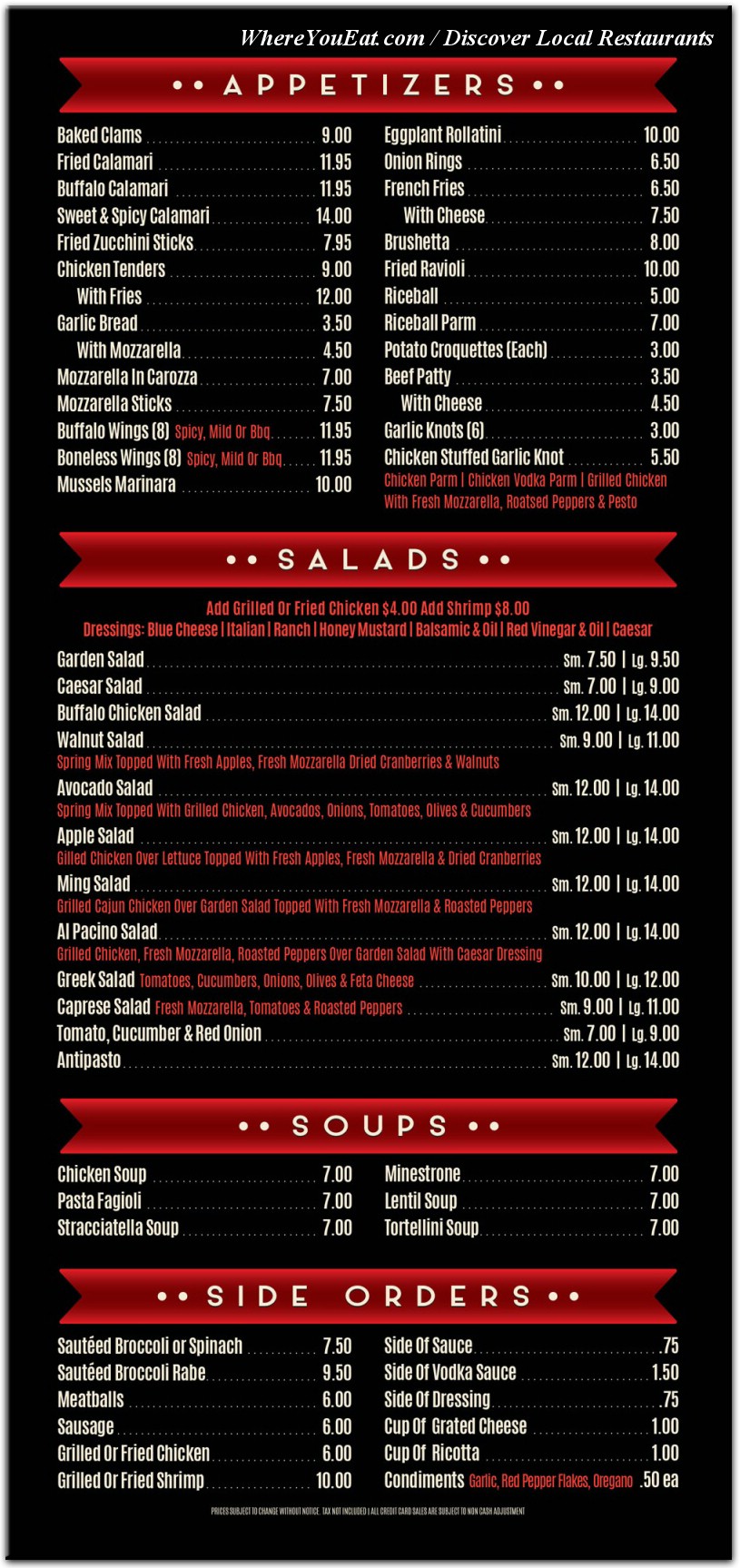 menu image