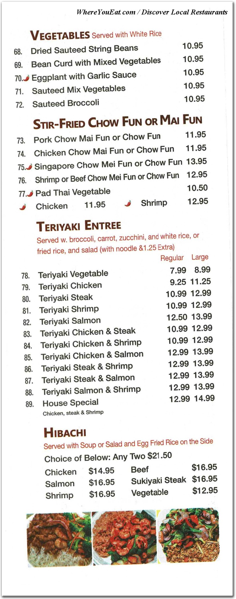 menu image