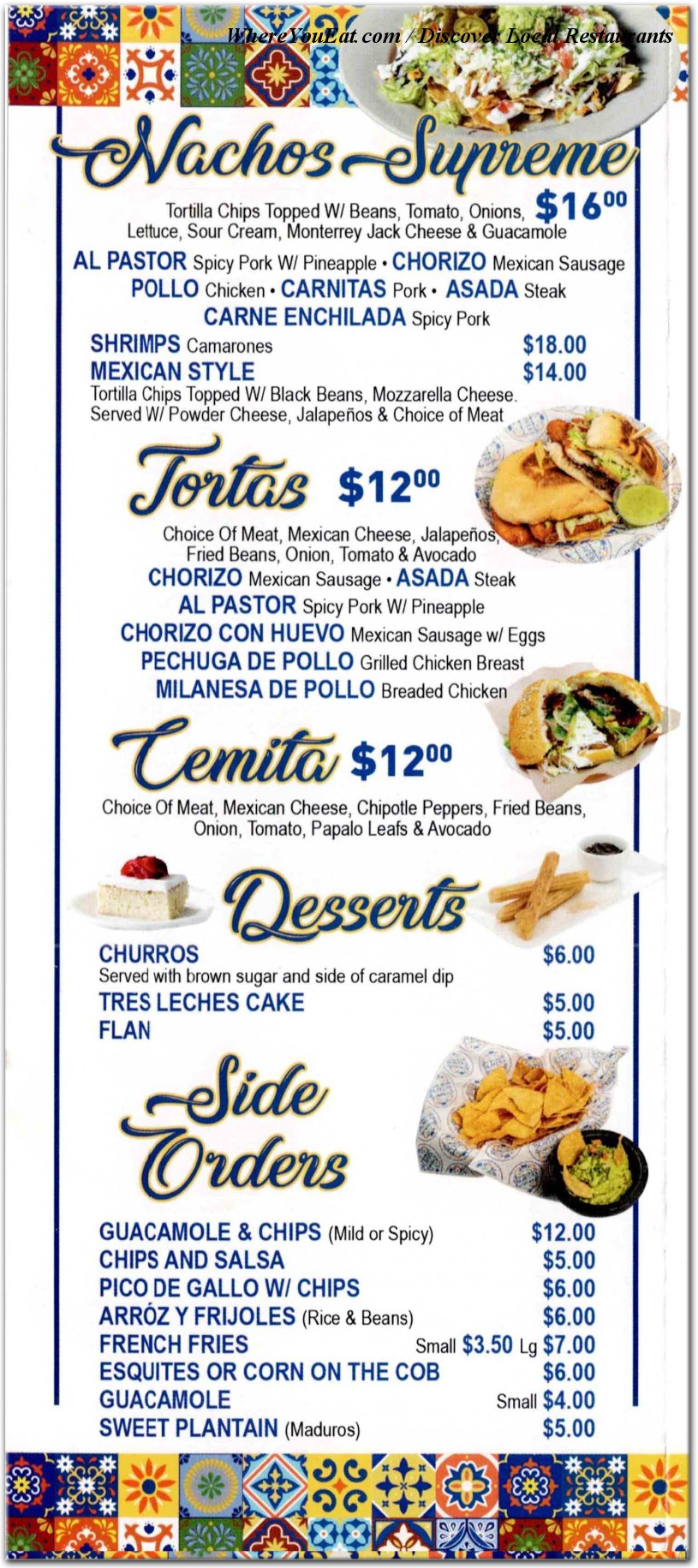 menu image
