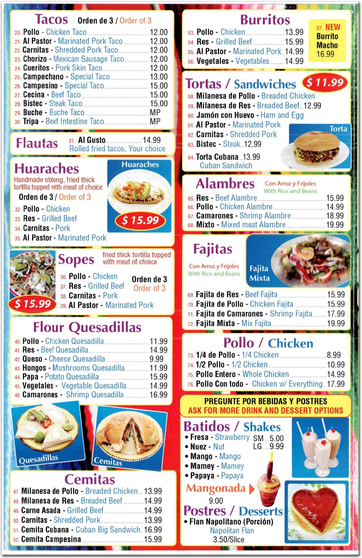 menu image