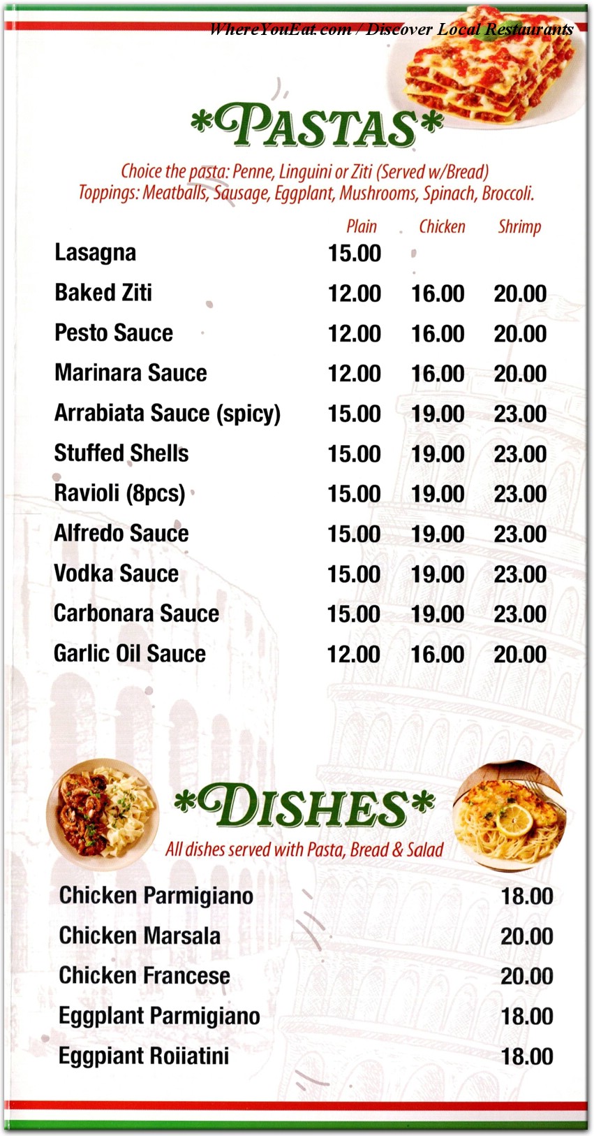 menu image
