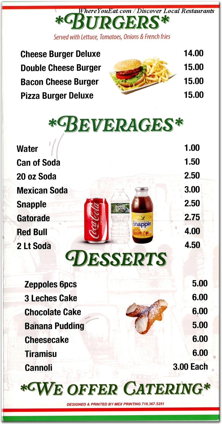 menu image