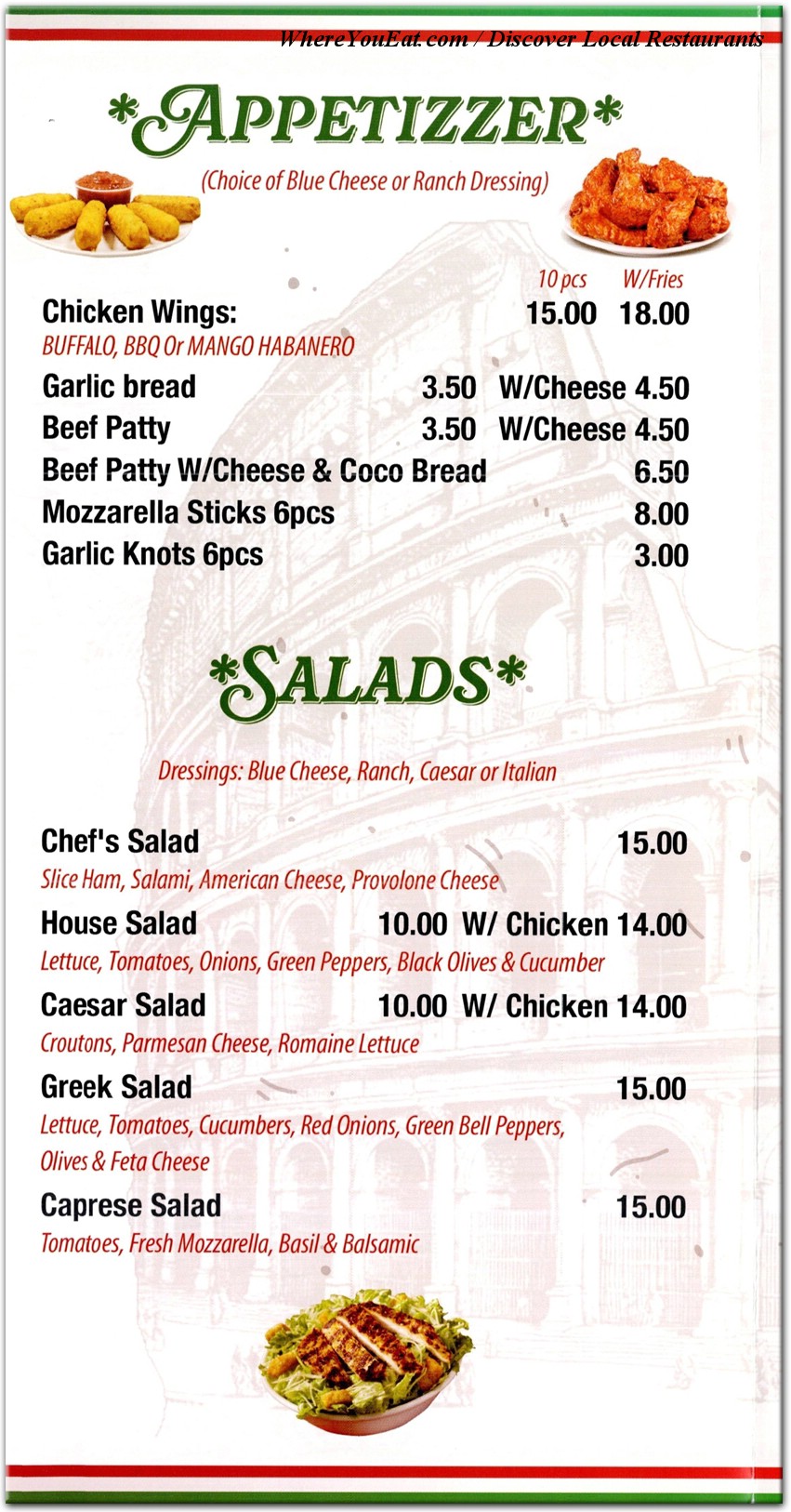 menu image