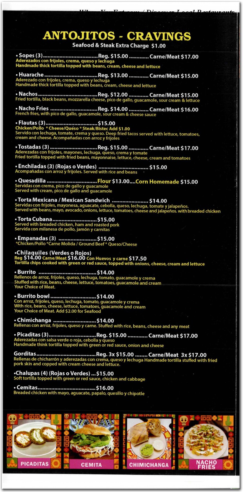menu image
