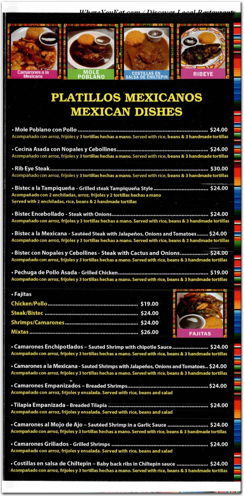 menu image