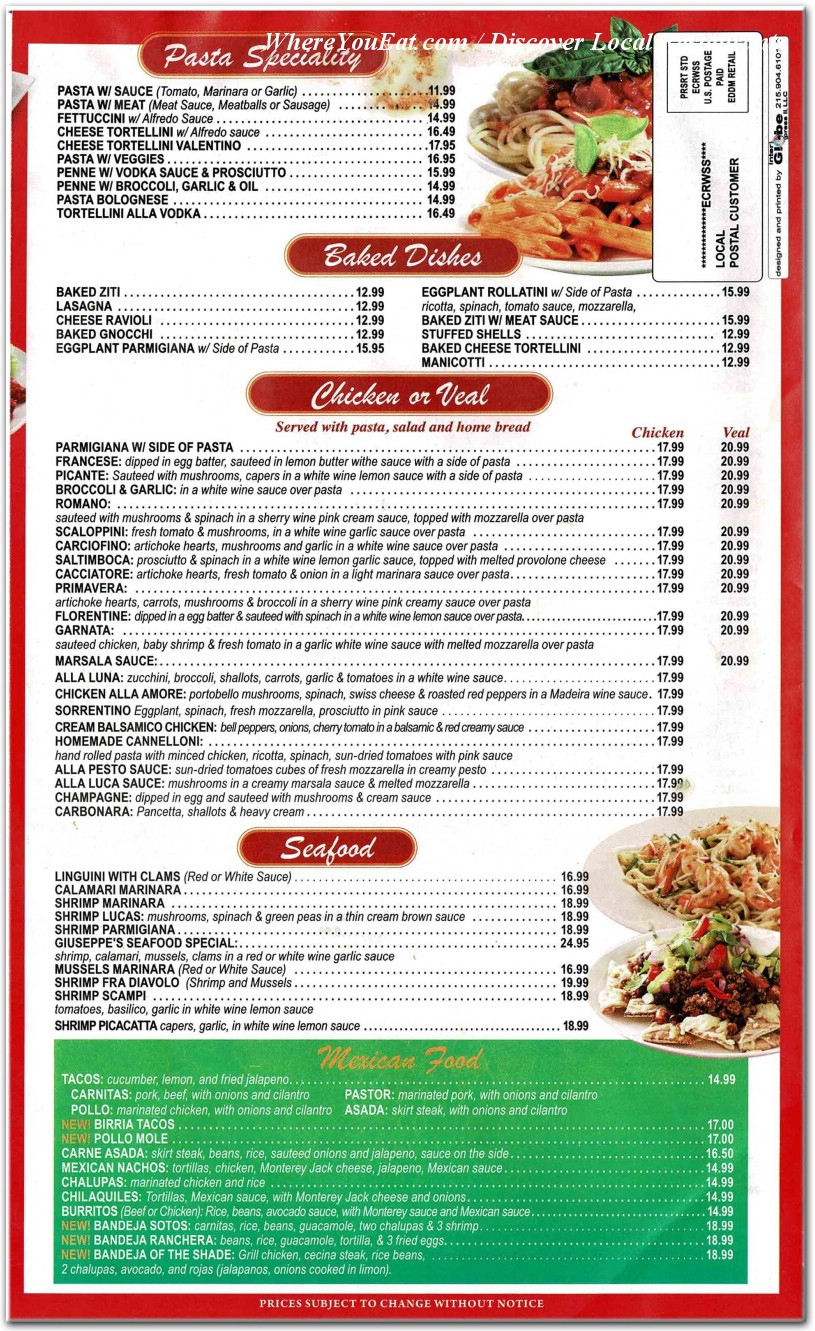 menu image