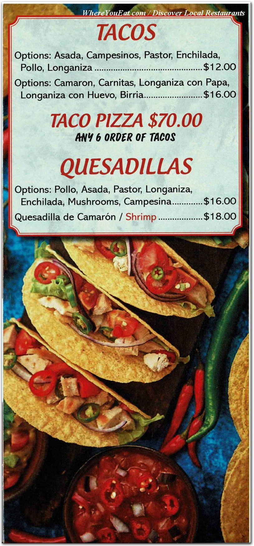 menu image