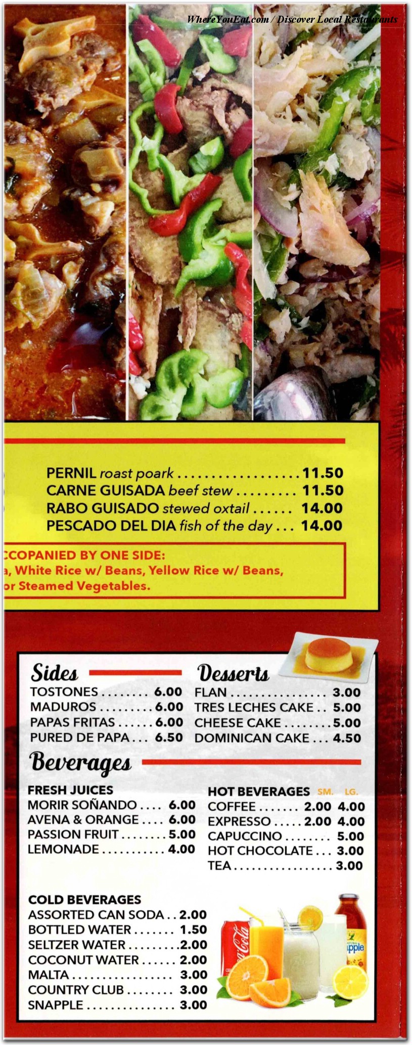 menu image