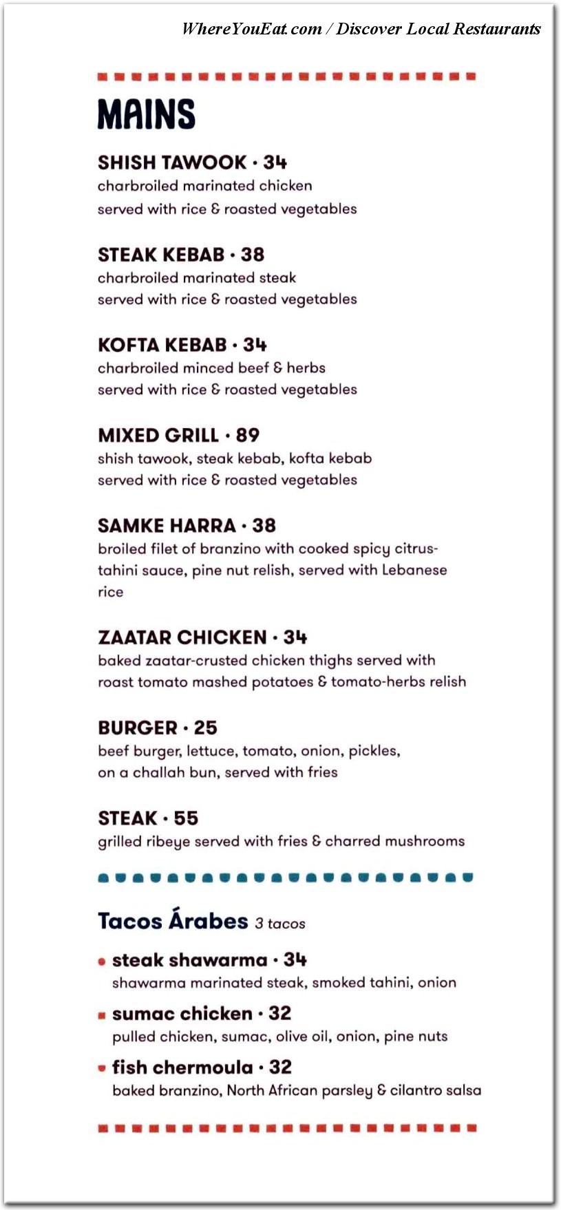 menu image