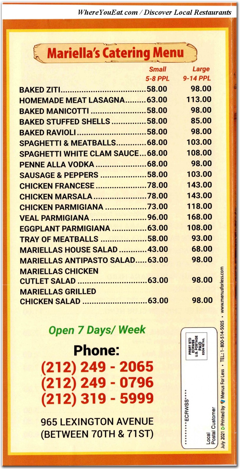 menu image