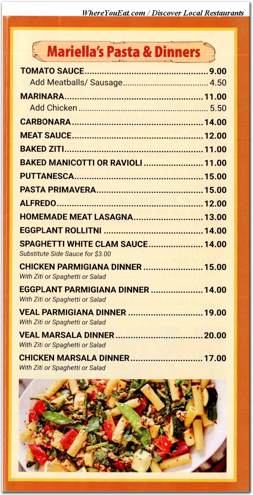 menu image