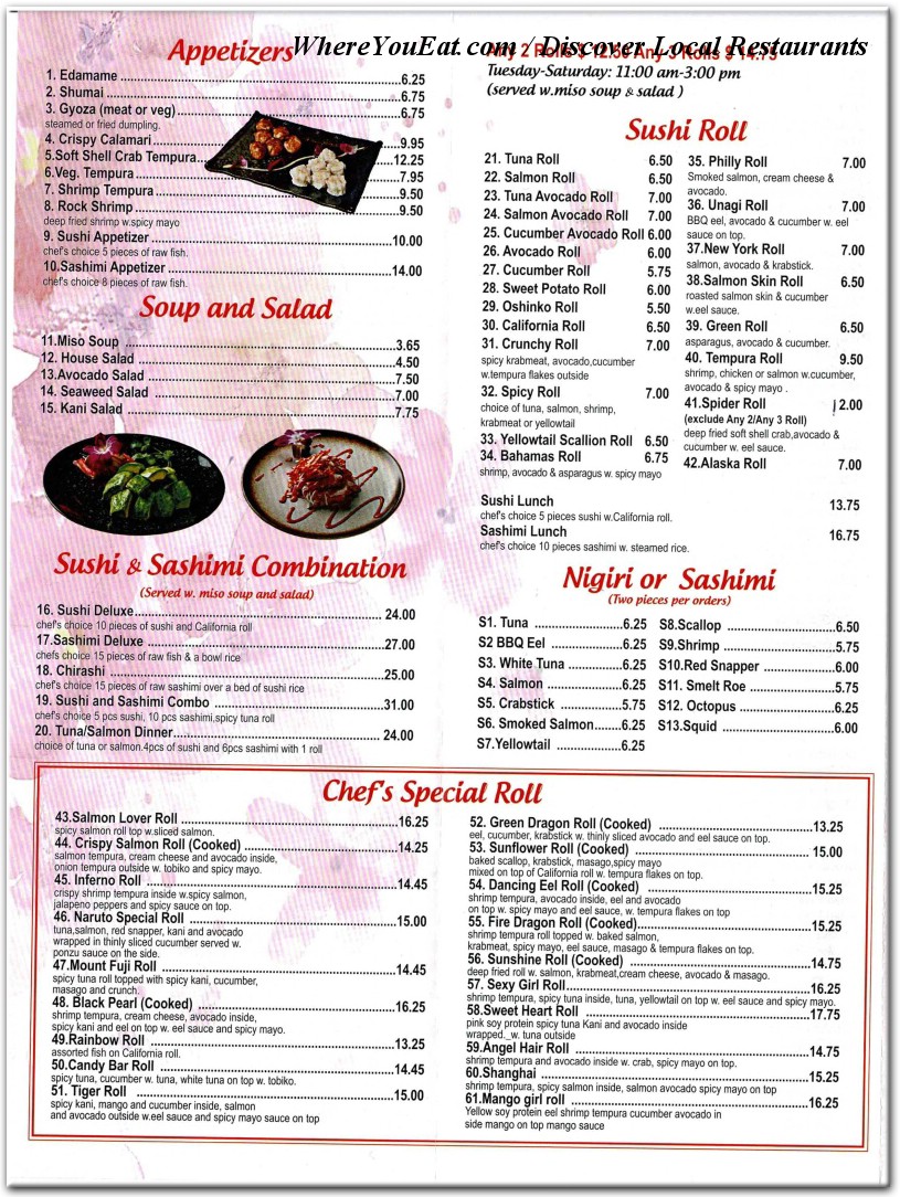 menu image