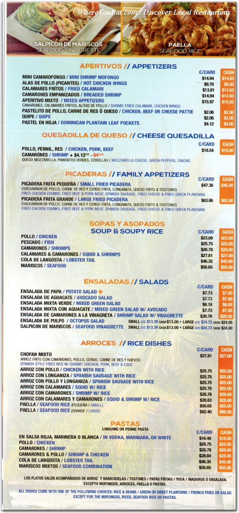menu image