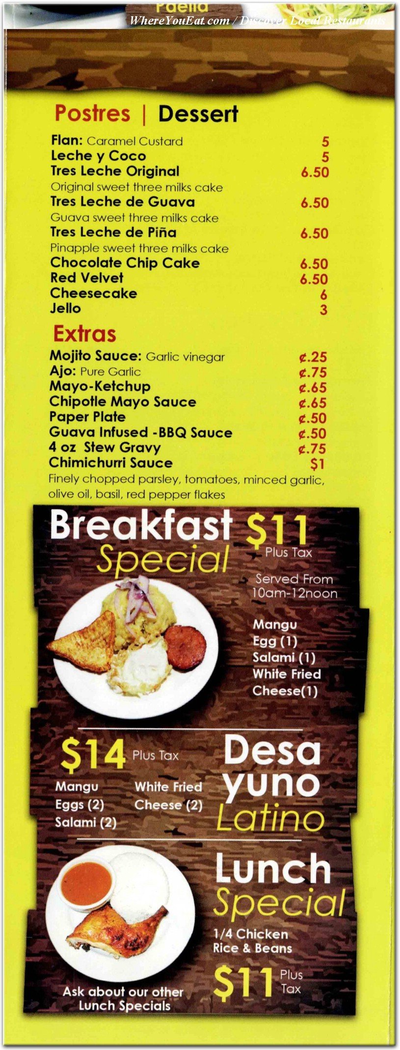 menu image