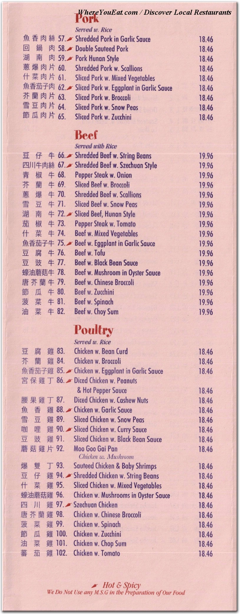 menu image