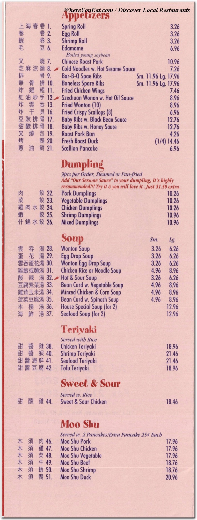 menu image
