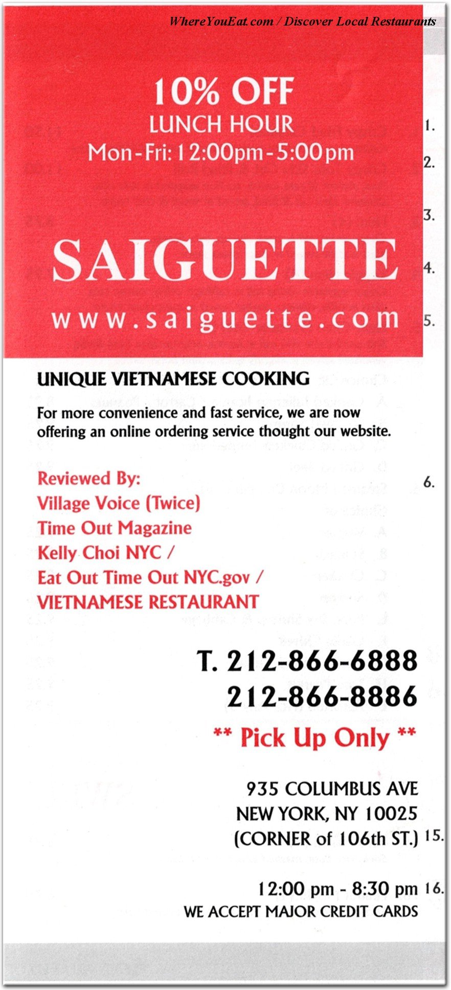 menu image