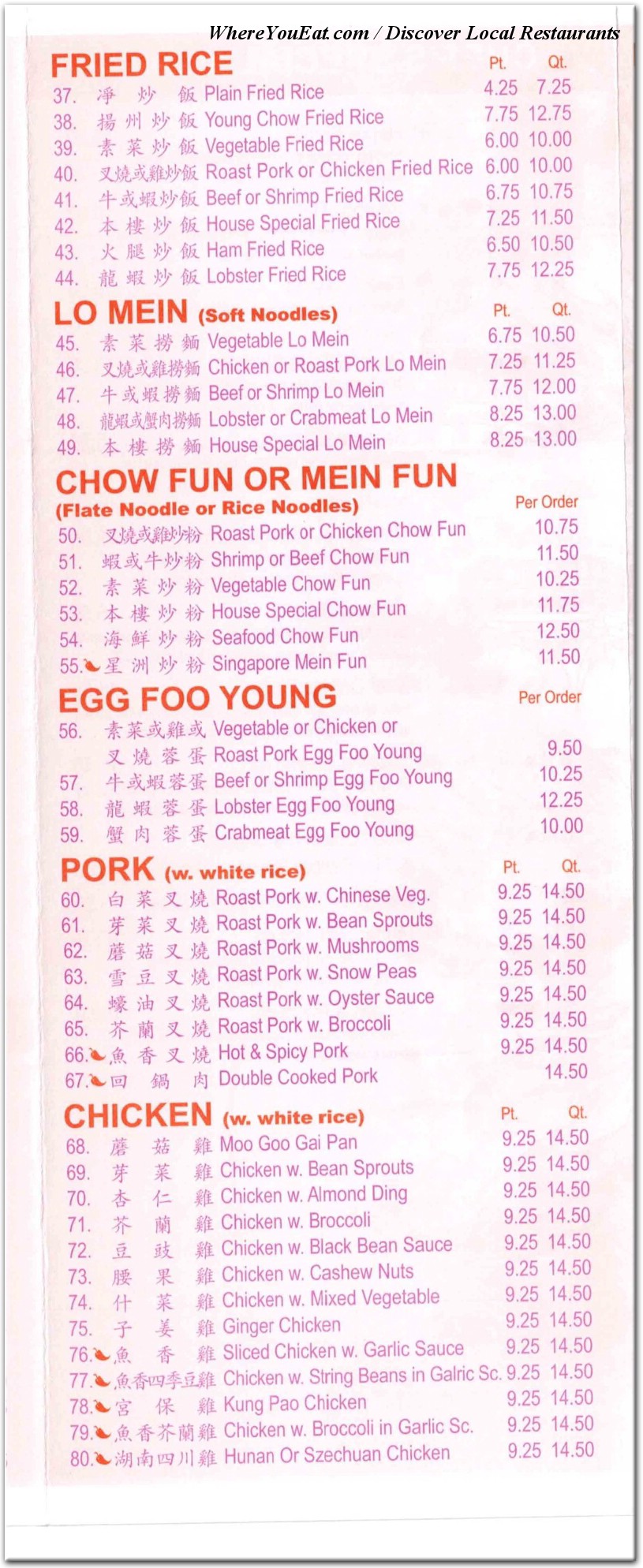 menu image