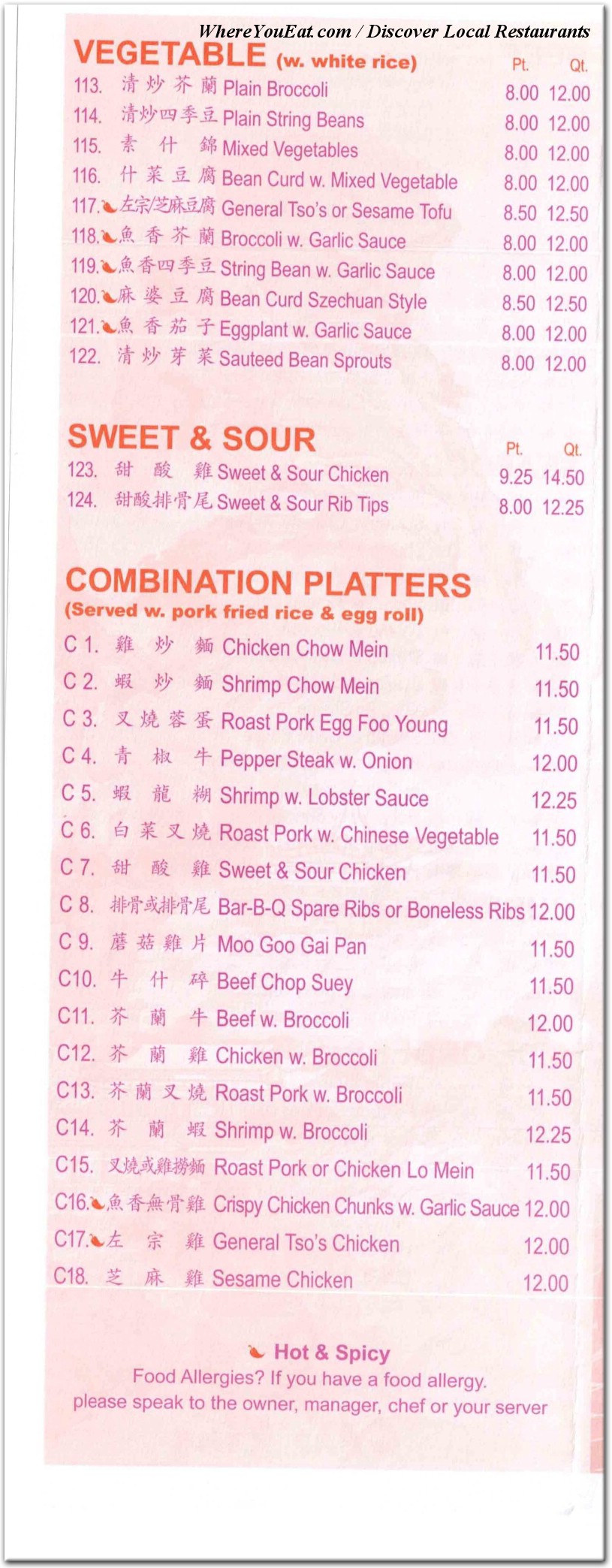 menu image