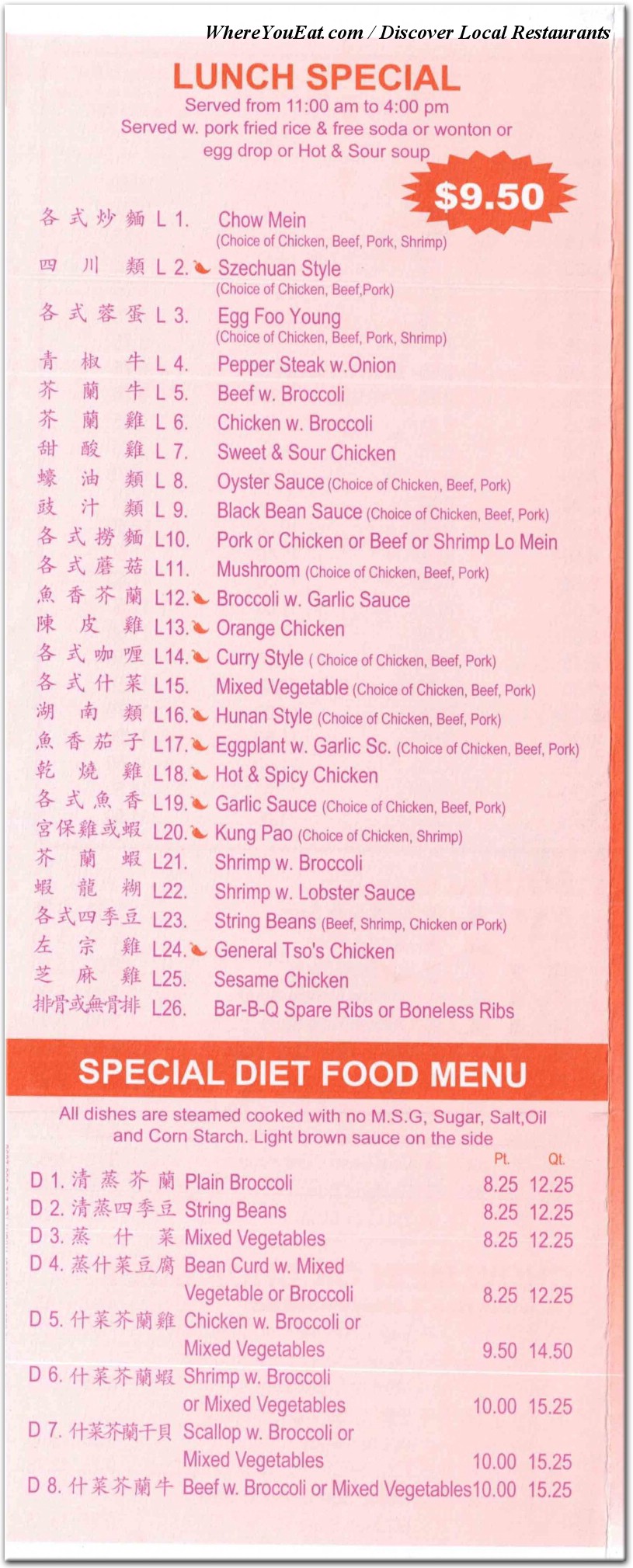 menu image