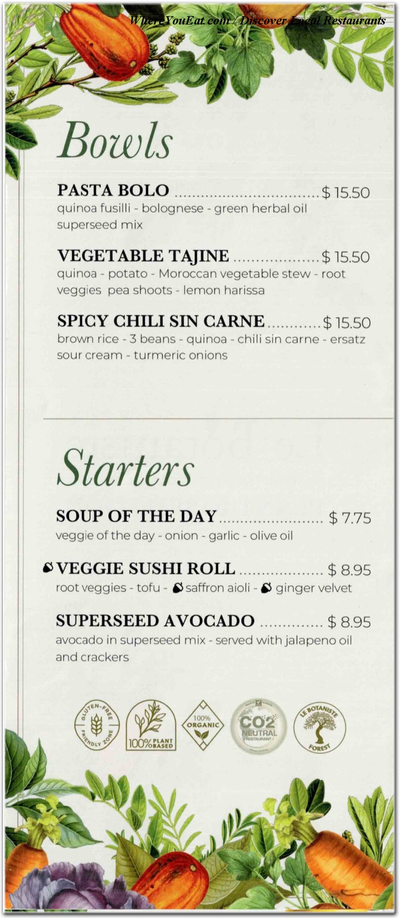 menu image