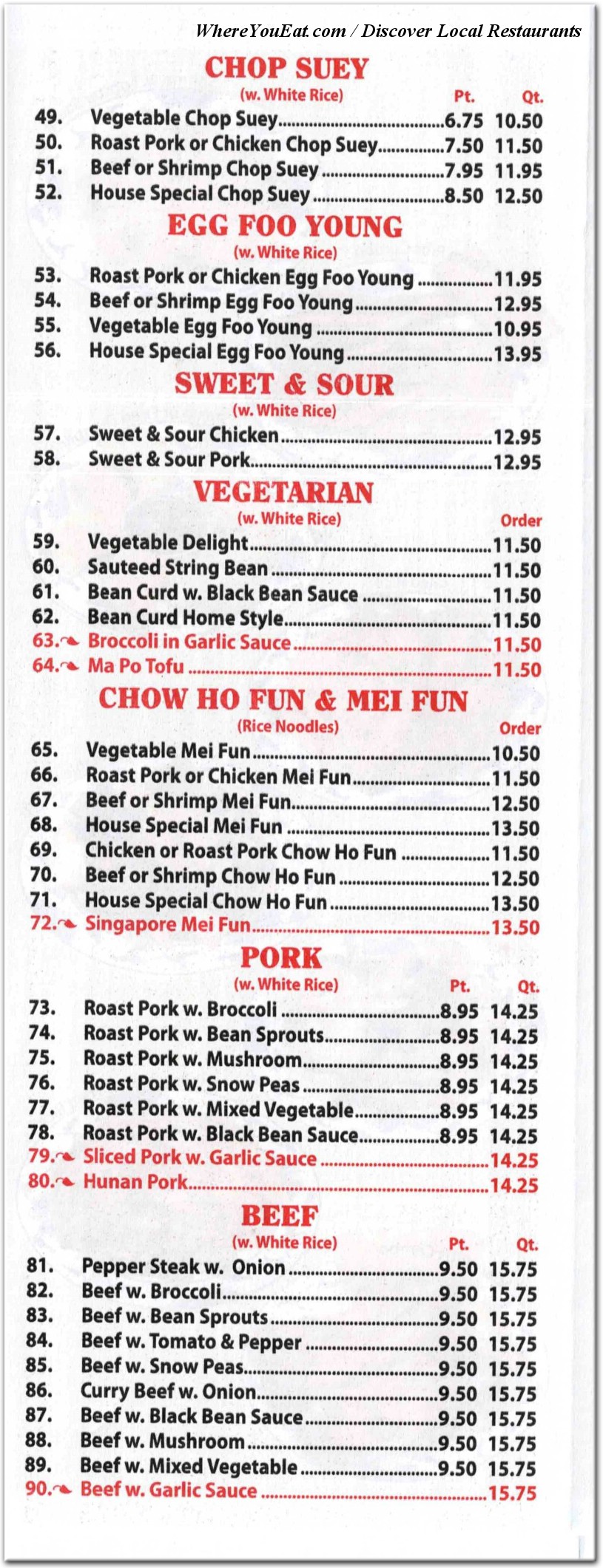 menu image