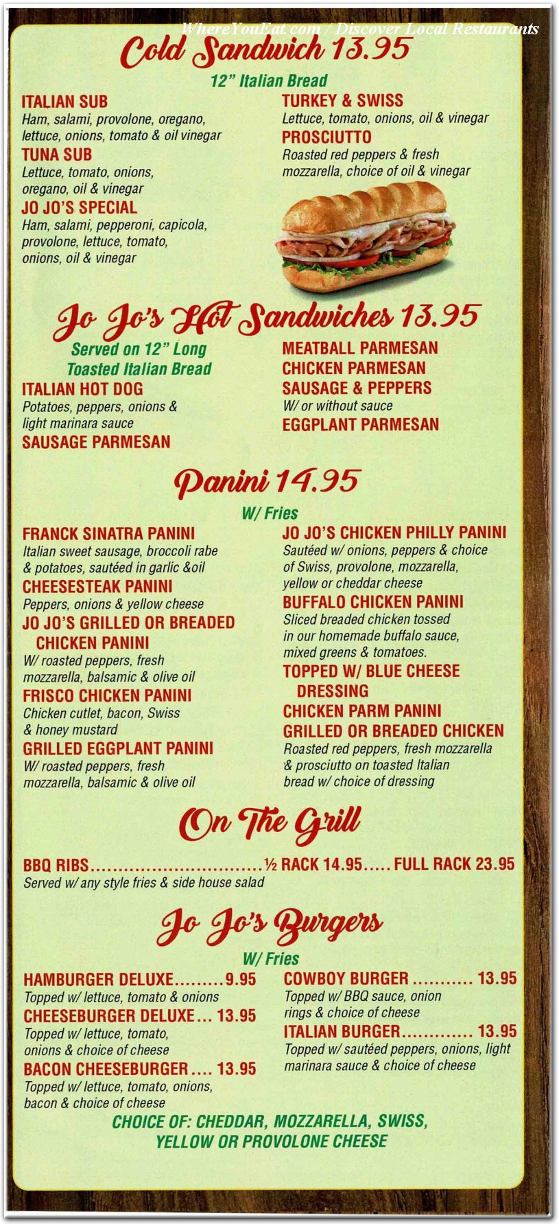 menu image