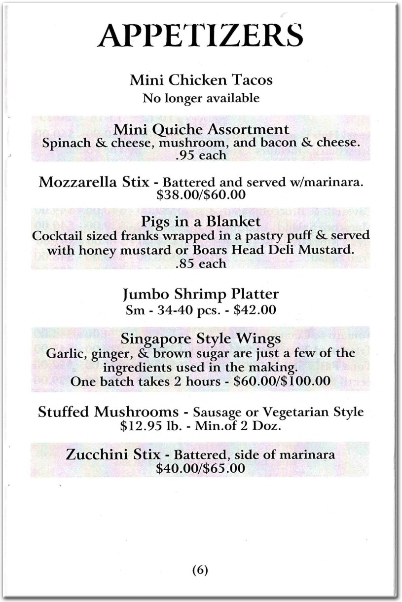 menu image