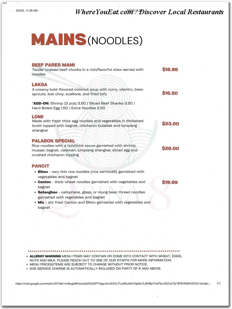 menu image