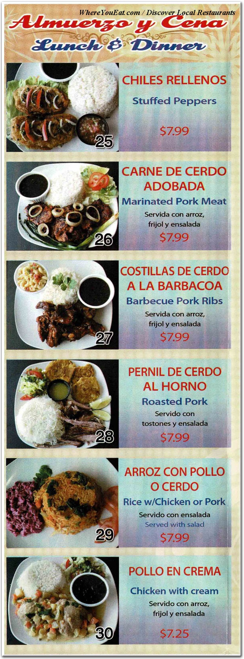 menu image