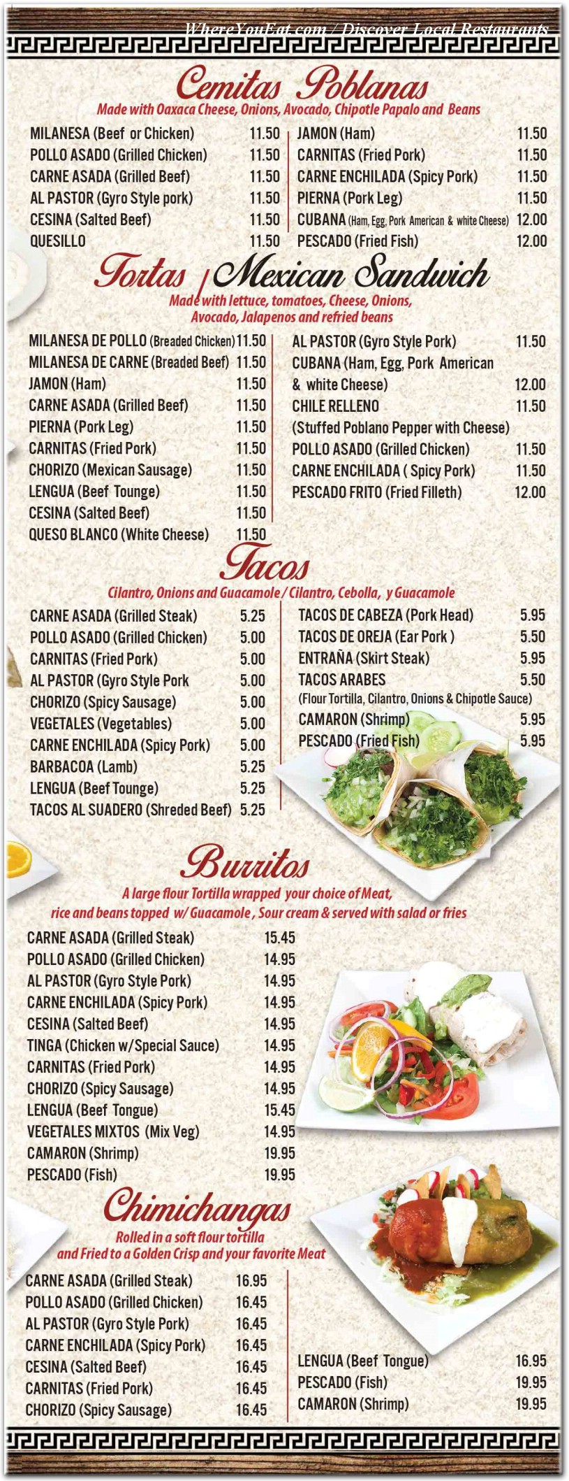 menu image