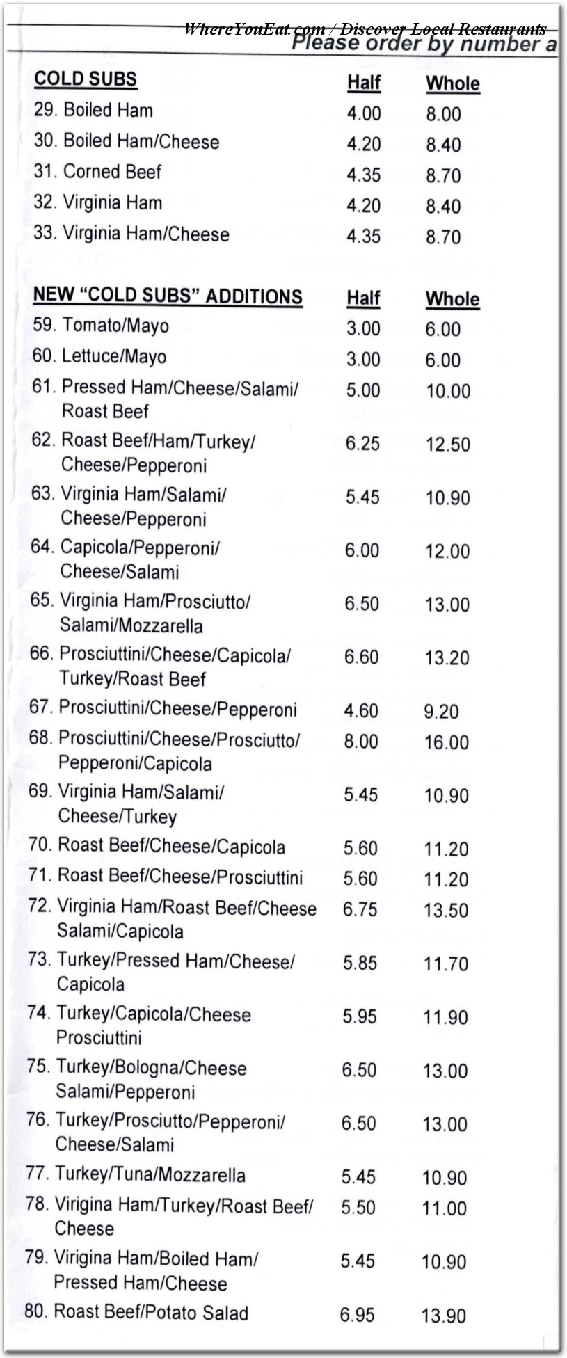 menu image